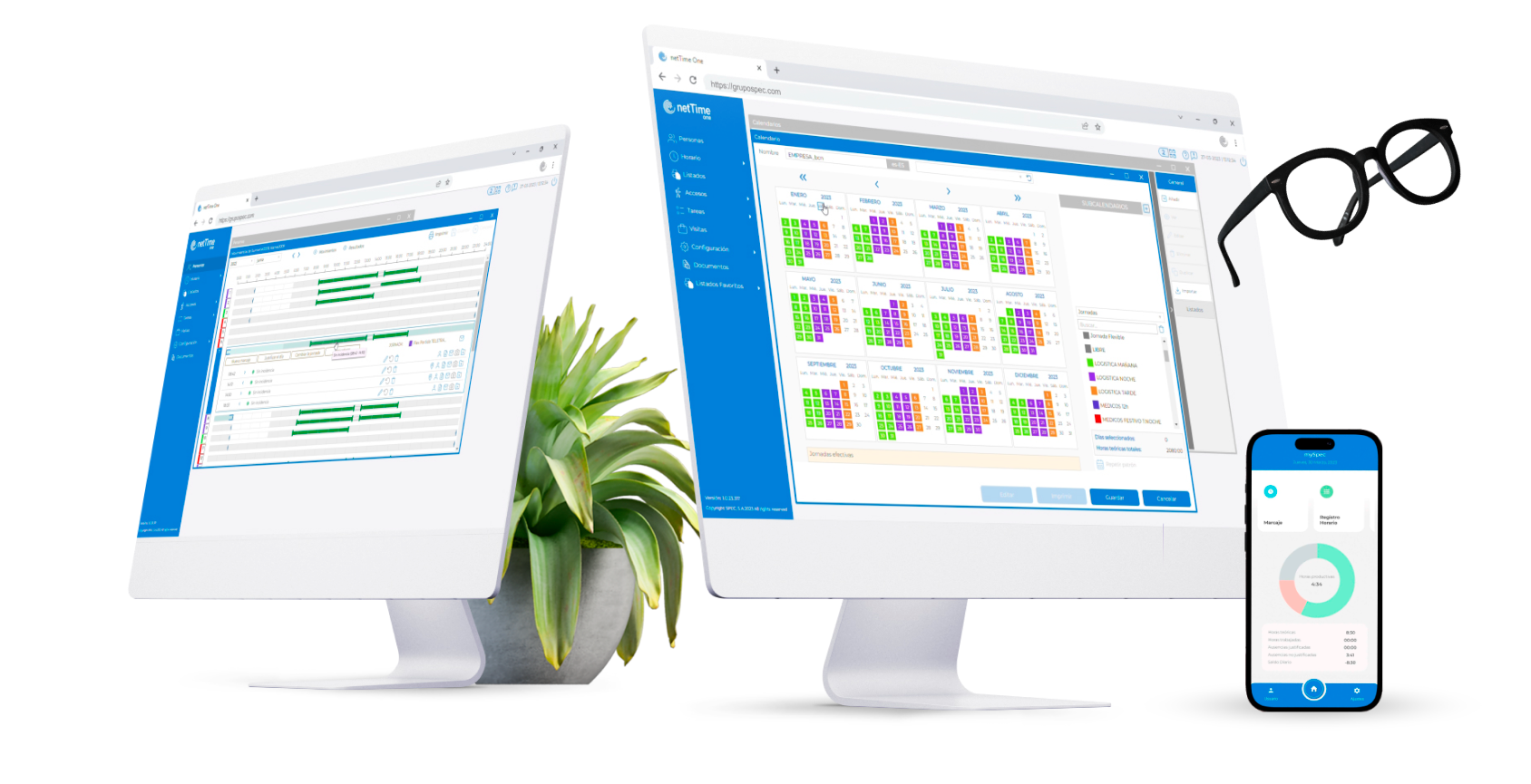 screenshot of netTime one